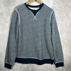 Chor Sweater Mens Large Blue Knit Long‎ Sleeves Crew Neck Pullover Casual